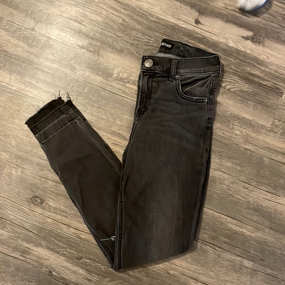 Express high rise ankle jeans